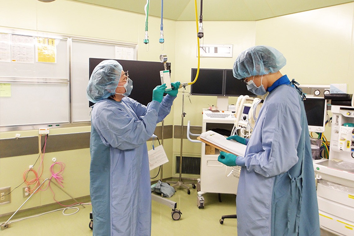 医療ガス供給設備点検